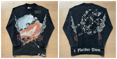Godspeed "E Pluribus Unum" Hollywood Graphic Vintage-Wash Long Sleeve Tee