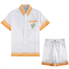 Casablanca Orange Dip-Dye Ombré Set - White / Orange